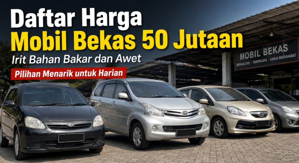 Daftar Harga Mobil Bekas 50 Jutaan yang Irit Bahan Bakar dan Awet