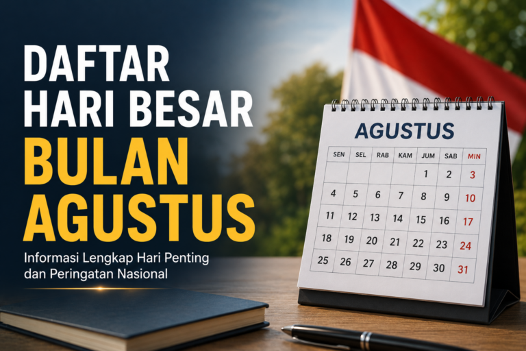 Daftar Hari Besar Bulan Agustus 2026 Nasional dan Internasional