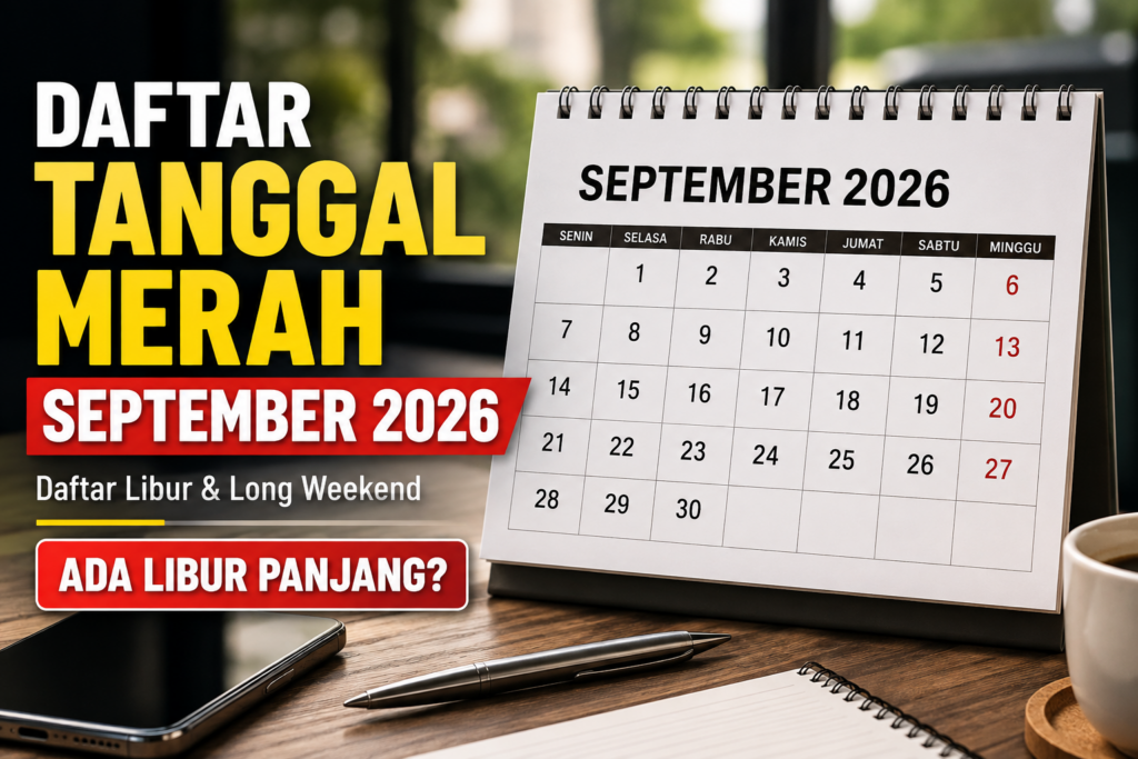 Daftar Tanggal Merah dan Long Weekend September 2026, Ada Libur Panjang