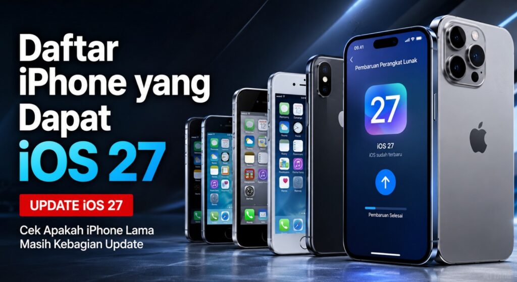 Daftar iPhone yang Dapat iOS 27 Cek Apakah iPhone Lama Masih Kebagian Update