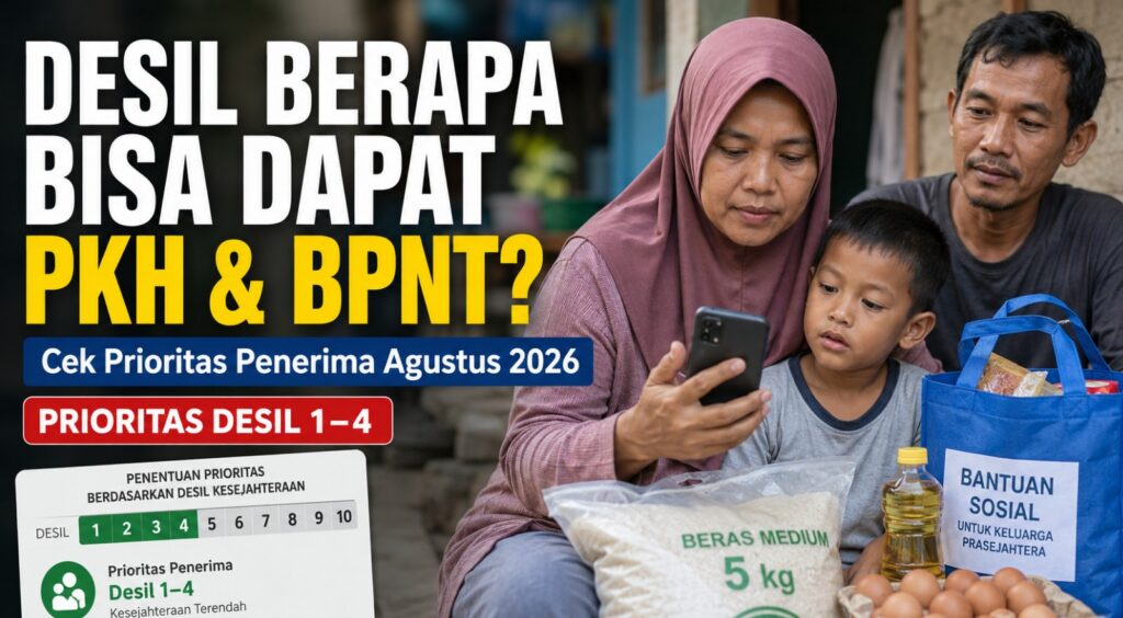 Desil Berapa yang Bisa Dapat PKH dan BPNT Agustus 2026