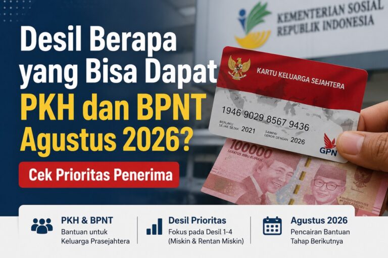 Desil Berapa yang Bisa Dapat PKH dan BPNT Agustus 2026? Cek Prioritas Penerima