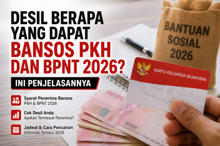 Desil Berapa yang Dapat Bansos PKH dan BPNT 2026? Ini Penjelasannya