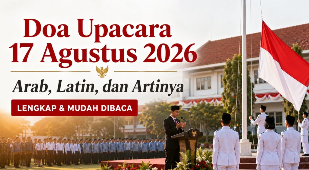 Doa Upacara 17 Agustus 2026 Arab, Latin, dan Artinya