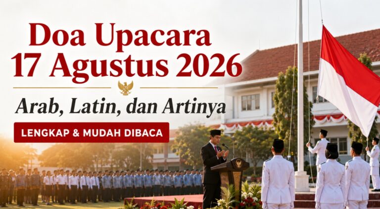 Doa Upacara 17 Agustus 2026: Arab, Latin, dan Artinya