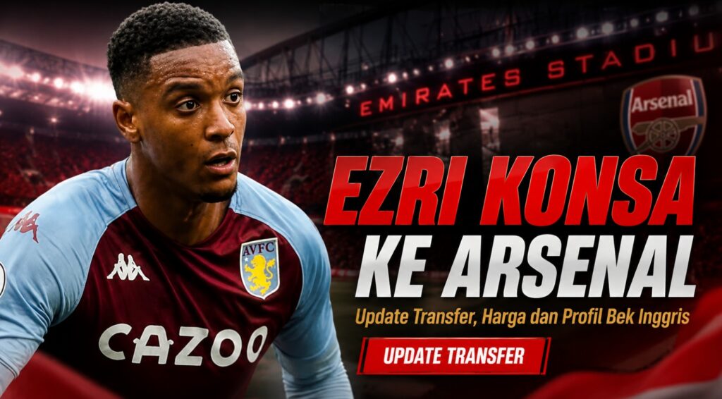 Ezri Konsa ke Arsenal Update Transfer, Harga dan Profil Bek Inggris