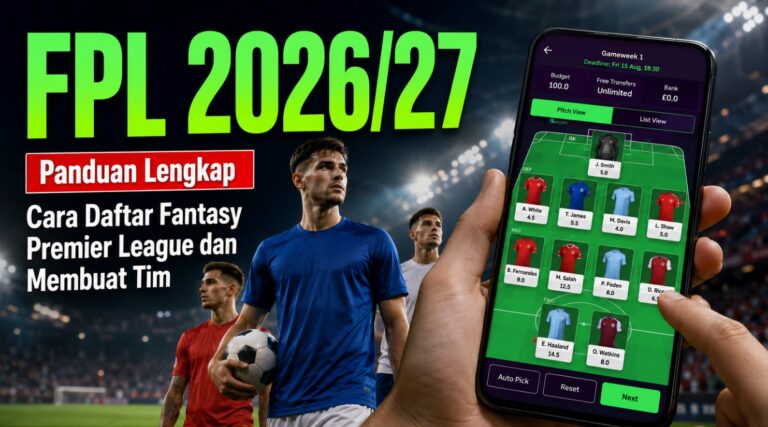 FPL 2026/27: Cara Daftar Fantasy Premier League dan Membuat Tim