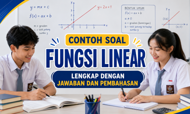 Contoh Soal Fungsi Linear Lengkap dengan Jawaban dan Pembahasan
