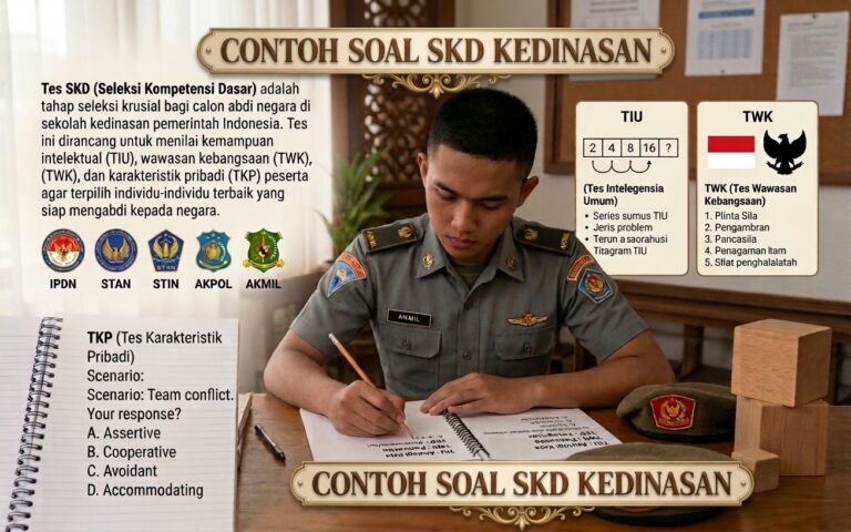 Contoh Soal SKD Kedinasan Terbaru: TWK, TIU, dan TKP
