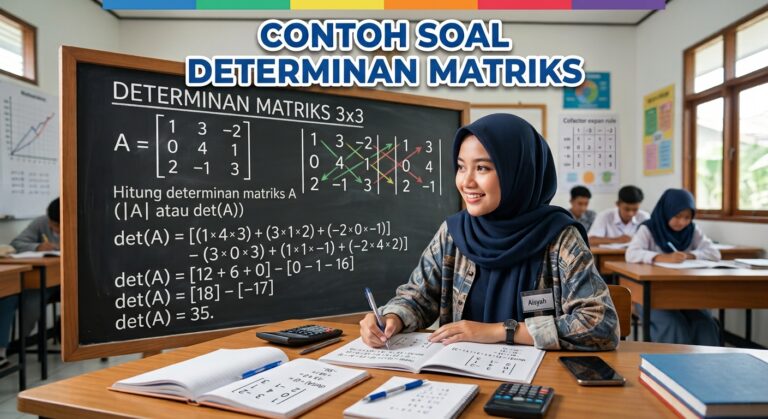 Contoh Soal Determinan Matriks: Rumus, Jawaban, dan Pembahasan