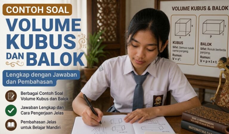 Contoh Soal Volume Kubus dan Balok: Rumus dan Pembahasan
