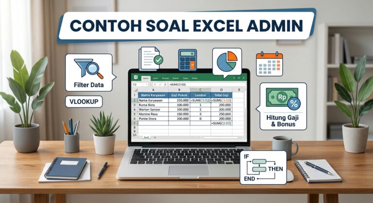 Contoh Soal Excel Admin: Rumus, Jawaban, dan Pembahasan