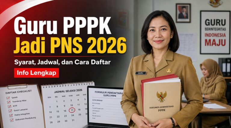 Guru PPPK Jadi PNS 2026: Syarat, Jadwal, dan Cara Daftar