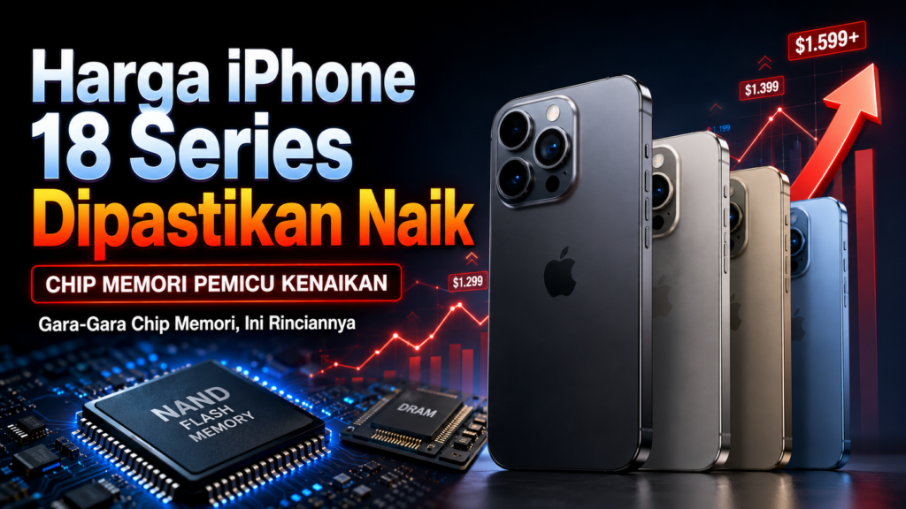 Harga iPhone 18 Series Dipastikan Naik Gara-Gara Chip Memori, Ini Rinciannya