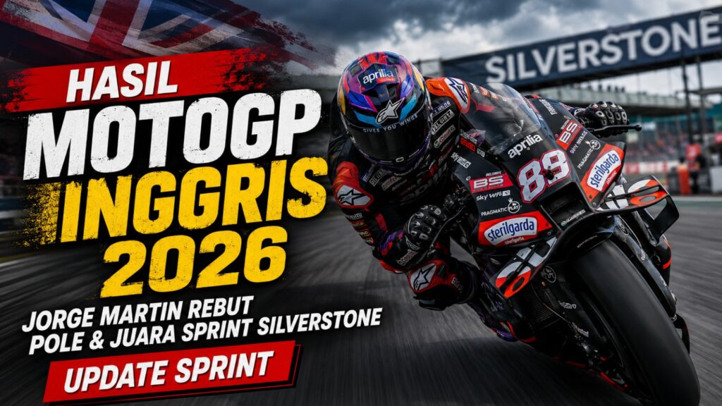 Hasil MotoGP Inggris 2026 Jorge Martin Rebut Pole & Juara Sprint Silverstone