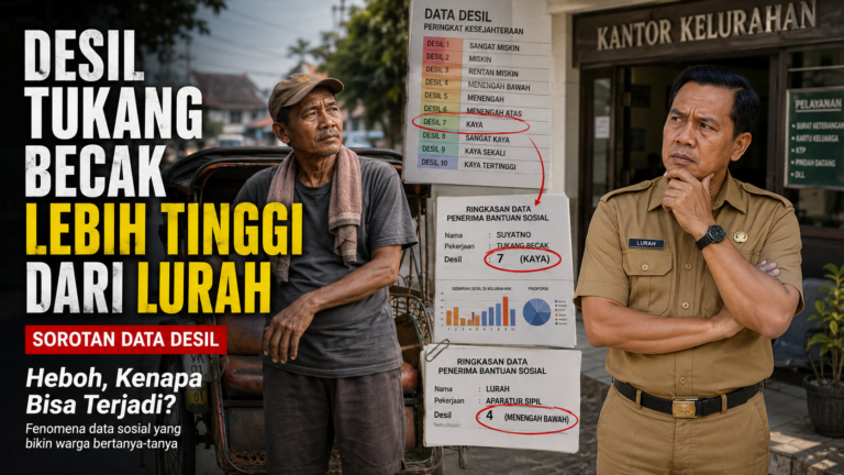 Heboh Desil Tukang Becak Lebih Tinggi dari Lurah, Kenapa Bisa Terjadi?