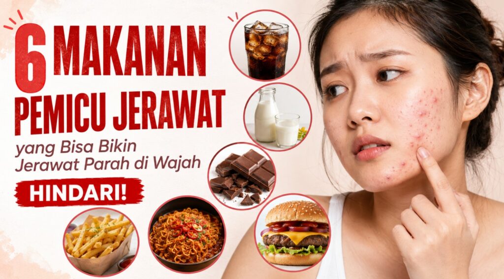 Hindari! 6 Jenis Makanan yang Bisa Memicu Jerawat Parah di Wajah