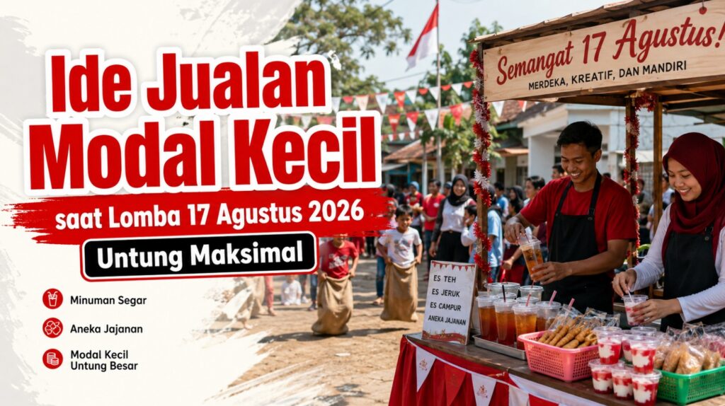 Ide Jualan Modal Kecil saat Lomba 17 Agustus 2026, Untung Maksimal