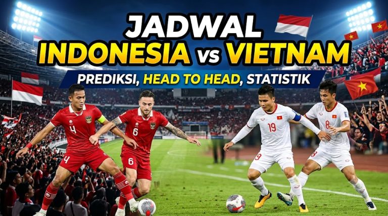 Jadwal Indonesia vs Vietnam: Prediksi, Head to Head, Statistik