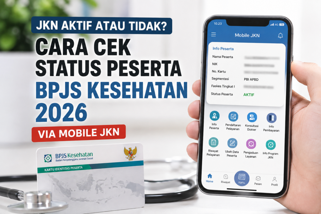 JKN Aktif atau Tidak Cara Cek Status Peserta BPJS Kesehatan 2026 via Mobile JKN