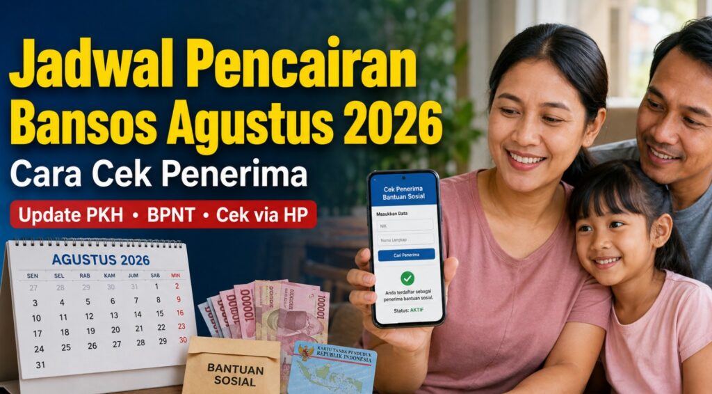 Jadwal Pencairan Bansos Agustus 2026 & Cara Cek Penerima