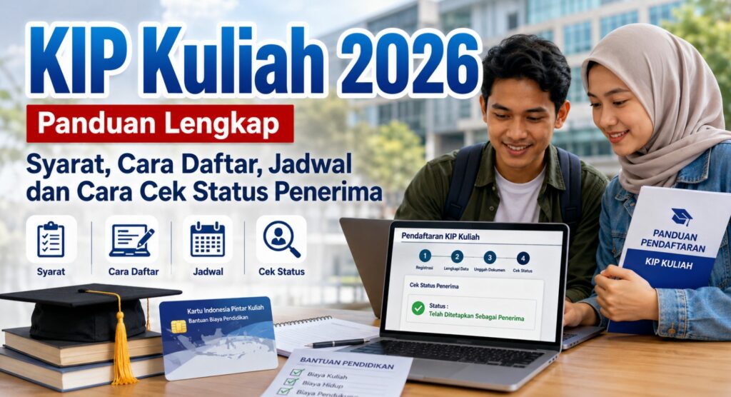 KIP Kuliah 2026 Syarat, Cara Daftar, Jadwal dan Cara Cek Status Penerima