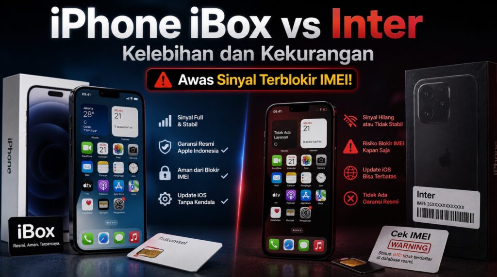 Kelebihan dan Kekurangan iPhone iBox vs Inter Awas Sinyal Terblokir IMEI!