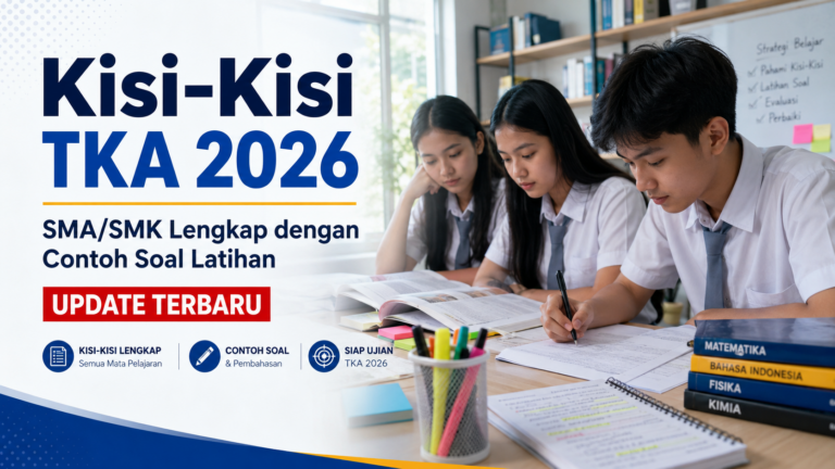 Kisi-Kisi TKA 2026 SMA/SMK Lengkap dengan Contoh Soal Latihan