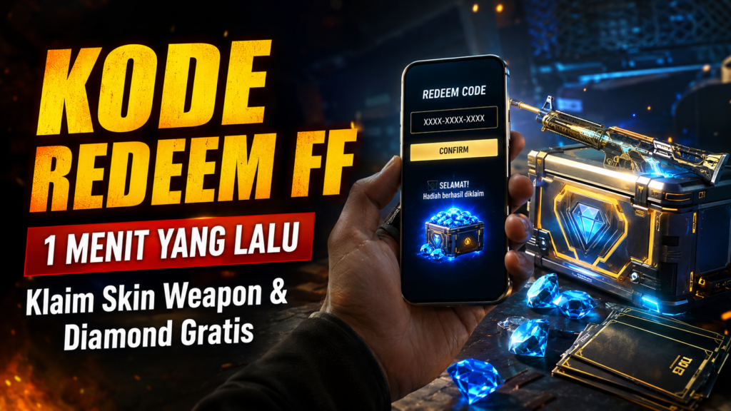 Kode Redeem FF Hari Ini 1 Menit yang Lalu Klaim Skin Weapon & Diamond Gratis
