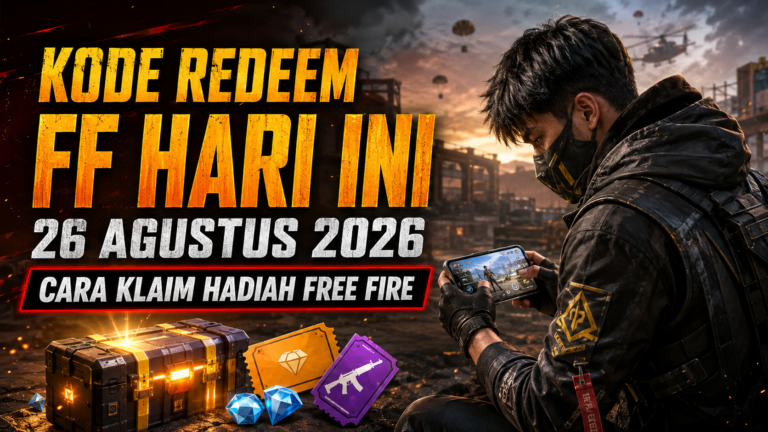 Kode Redeem FF Hari Ini 26 Agustus 2026: Cara Klaim Hadiah Free Fire