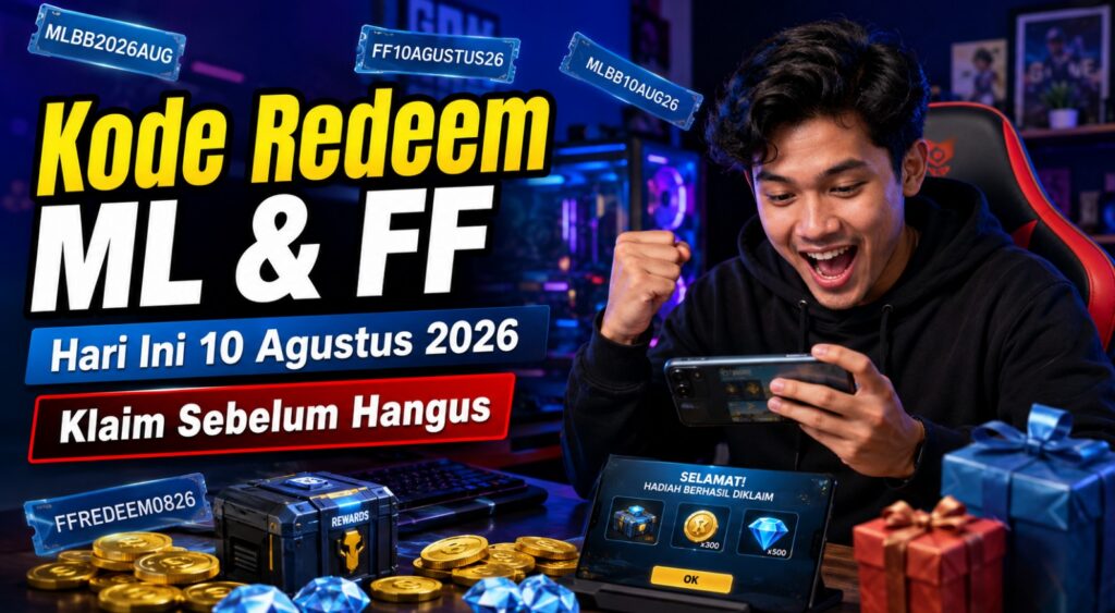 Kode Redeem ML & FF Hari Ini 10 Agustus 2026, Klaim Sebelum Hangus