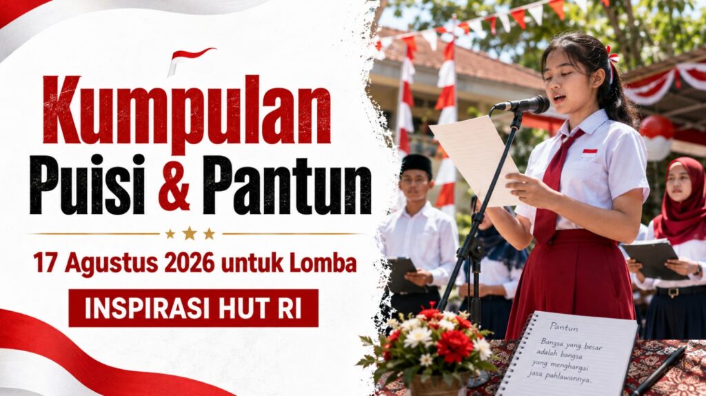 Kumpulan Puisi & Pantun 17 Agustus 2026 untuk Lomba