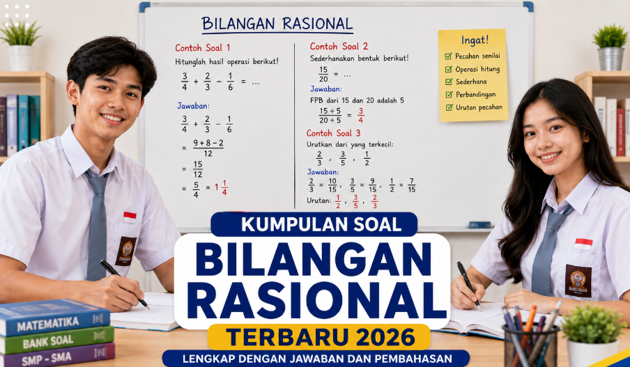 Kumpulan Soal Bilangan Rasional Terbaru 2026 Lengkap dengan Jawaban dan Pembahasan