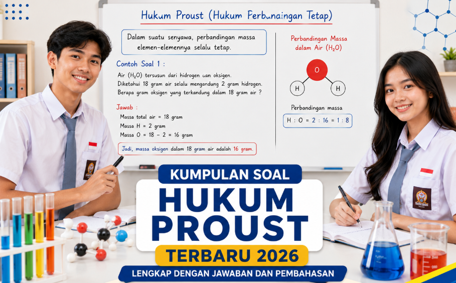 Kumpulan Soal Hukum Proust Terbaru 2026 Lengkap dengan Jawaban dan Pembahasan