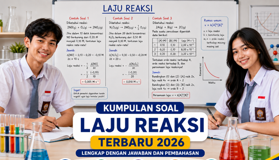 Kumpulan Soal Laju Reaksi Terbaru 2026 Lengkap dengan Jawaban dan Pembahasan