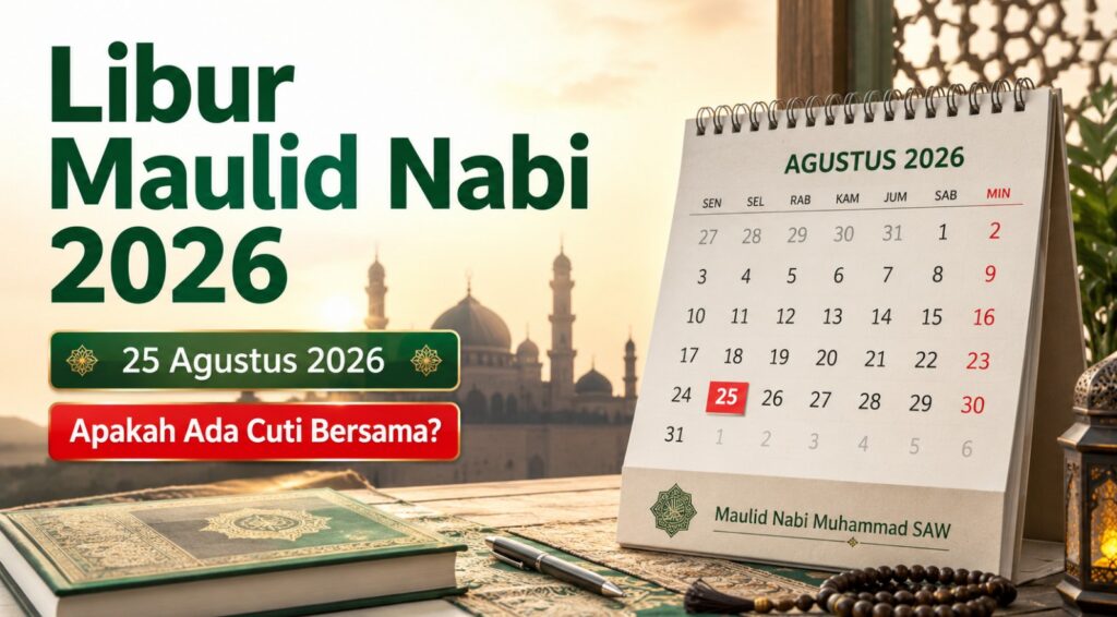 Libur Maulid Nabi 25 Agustus 2026, Apakah Ada Cuti Bersama