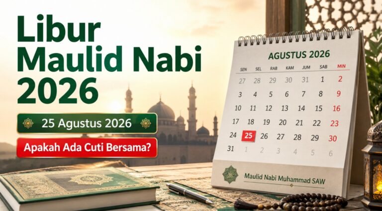 Libur Maulid Nabi 25 Agustus 2026, Apakah Ada Cuti Bersama?