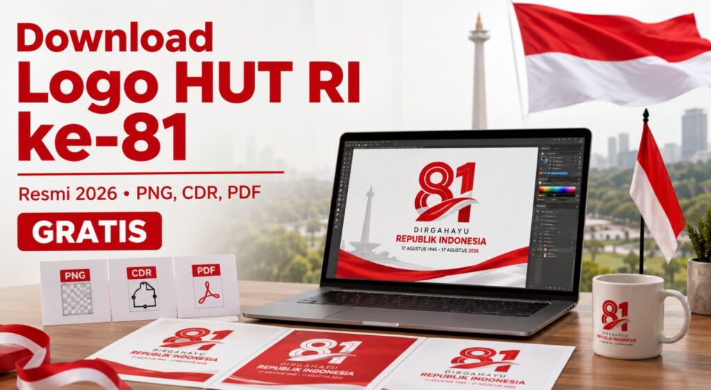 Link Download Logo HUT RI ke-81 Tahun 2026 Resmi (PNG, CDR, PDF) Gratis