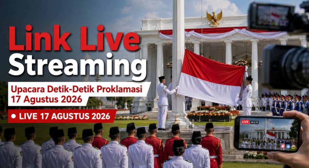 Link Live Streaming Upacara Detik-Detik Proklamasi 17 Agustus 2026