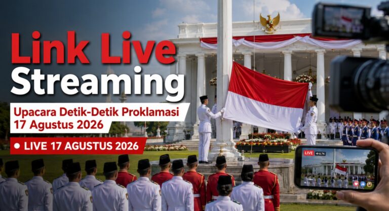 Link Live Streaming Upacara Detik-Detik Proklamasi 17 Agustus 2026