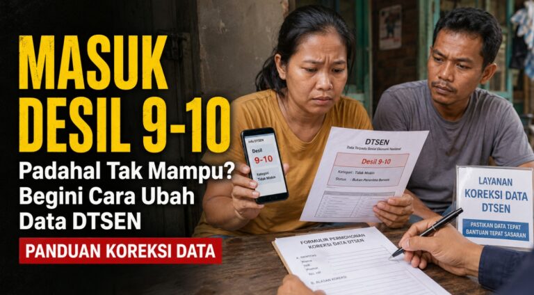 Masuk Desil 9-10 Padahal Tak Mampu? Begini Cara Ubah Data DTSEN