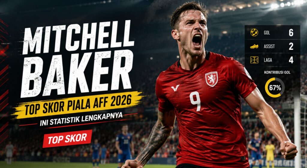 Mitchell Baker Top Skor Piala AFF 2026, Ini Statistik Lengkapnya