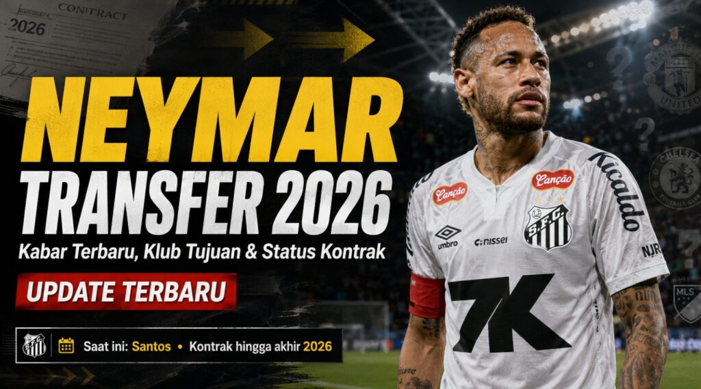 Neymar Transfer 2026 Kabar Terbaru, Klub Tujuan & Status Kontrak