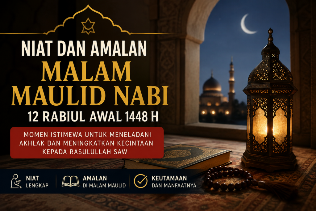 Niat dan Amalan Malam Maulid Nabi 12 Rabiul Awal 1448 H