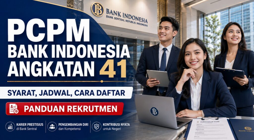 PCPM Bank Indonesia Angkatan 41 Syarat, Jadwal, Cara Daftar