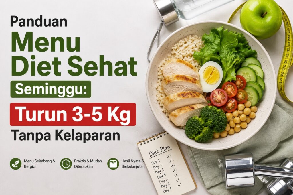 Panduan Menu Diet Sehat Seminggu Turun 3-5 Kg Tanpa Kelaparan