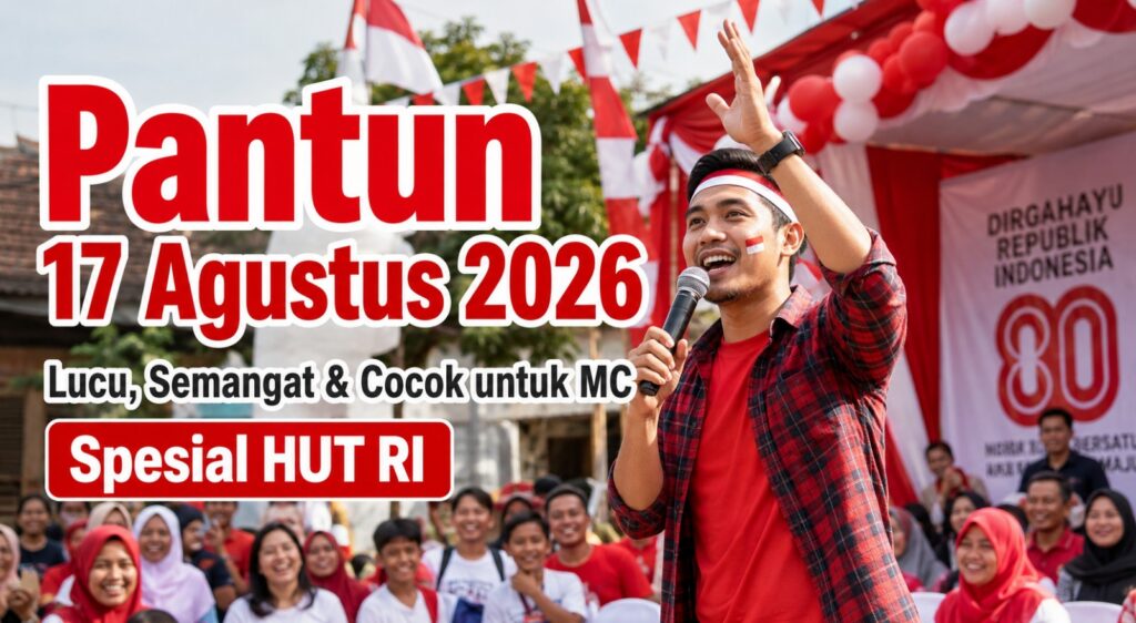 Pantun 17 Agustus 2026 Lucu, Semangat & Cocok untuk MC