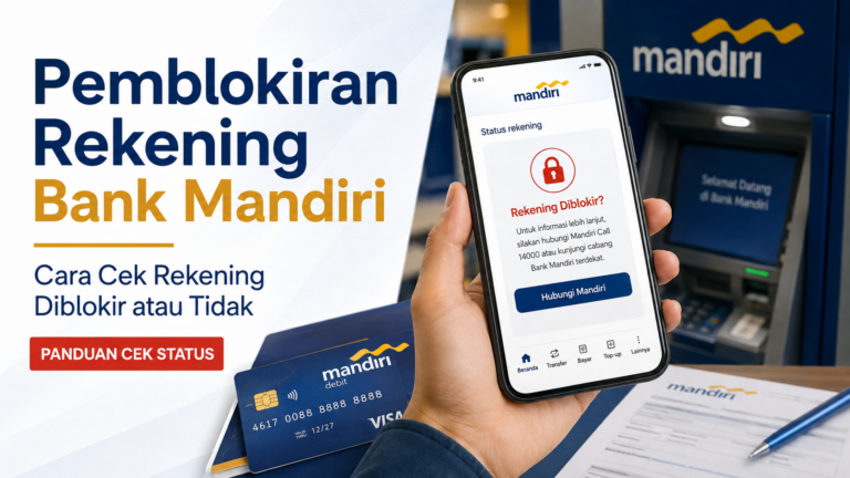 Pemblokiran Rekening Bank Mandiri: Cara Cek Rekening Diblokir atau Tidak