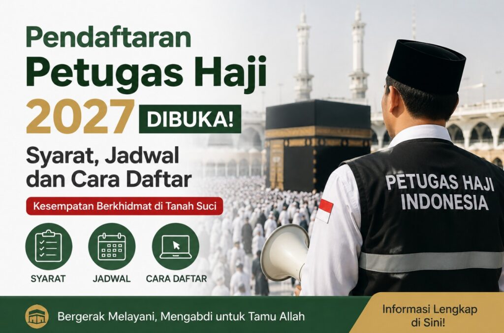 Pendaftaran Petugas Haji 2027 Dibuka Syarat, Jadwal dan Cara Daftar