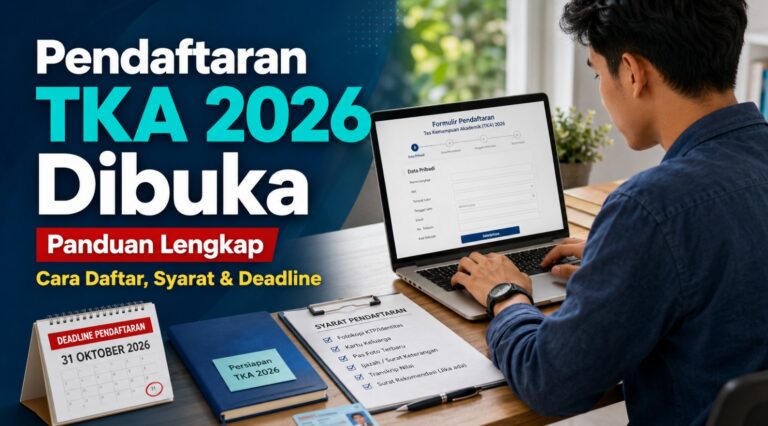 Pendaftaran TKA 2026 Dibuka: Cara Daftar, Syarat & Deadline